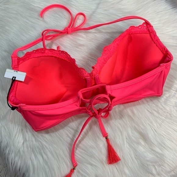 NWT Shade & Shore Eyelet Lace Bikini Top - Picture 7 of 11